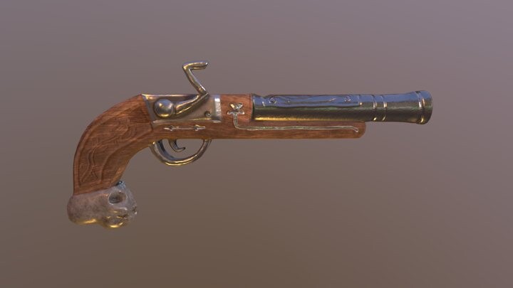 ArtStation - Vampire Hunter-style Flintlock Pistol