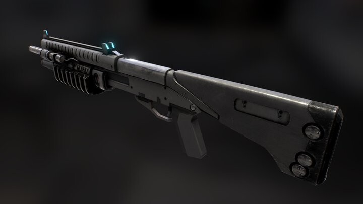 ArtStation - Halo - Shotgun Weapon Remake (FREE DOWNLOAD)