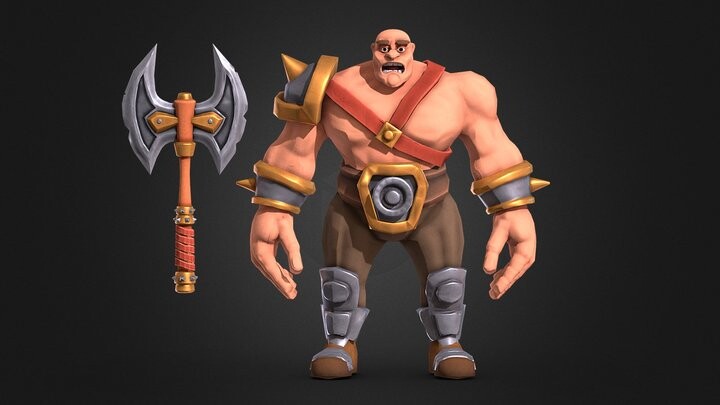 ArtStation - Stylized AxeMan Character