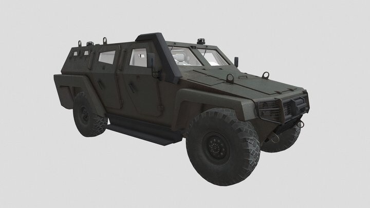 ArtStation - Armoured Military Vehicle