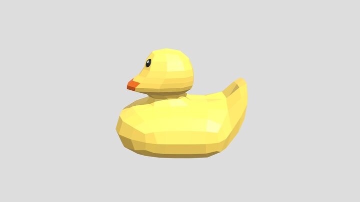 Artstation Low Poly Rubber Ducky