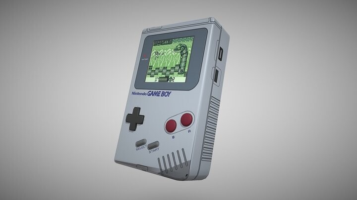 ArtStation - Ultra Low Poly Gameboy Advance