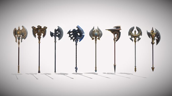 ArtStation - Battle Axes