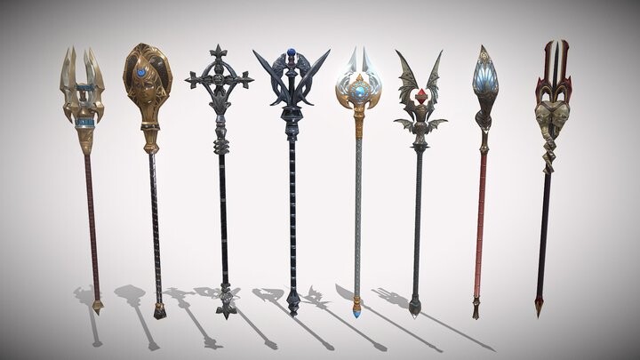 ArtStation - Battle Staffs