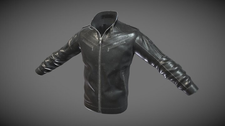 ArtStation - Game Ready Leather Jacket