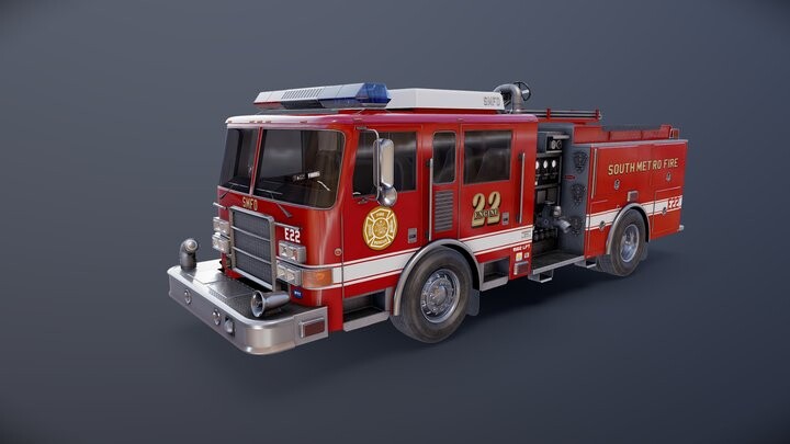 Artstation - Seagrave Marauder Fire Engine