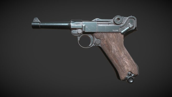 ArtStation - Luger pistol