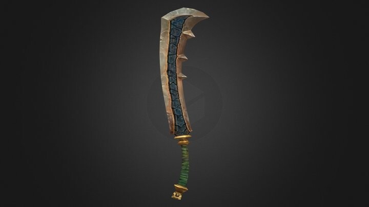 ArtStation - stylized lowpoly sword