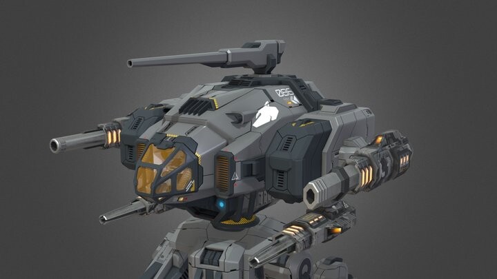 ArtStation - Werewolf - Lowpoly Animated Mech