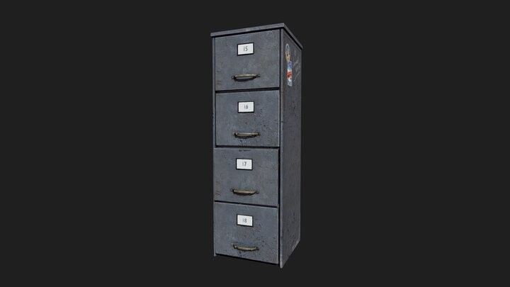 ArtStation - File Cabinet (free)