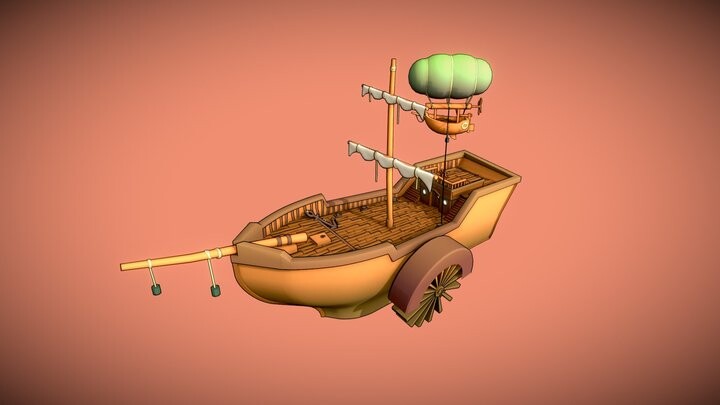 ArtStation - Stylized Ship