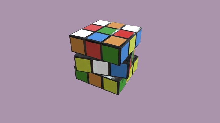 ArtStation - Animated Rubik's Cube Model