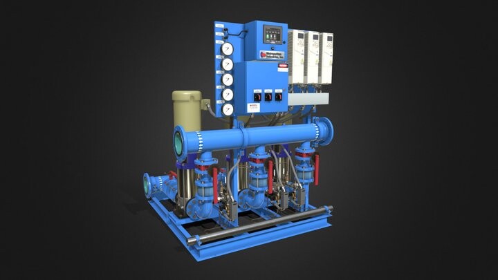 Triplex Prefabricated Booster System