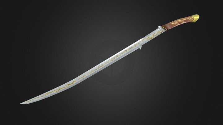 ArtStation - Hadhafang (Arwen's sword) - The Lord of the Rings