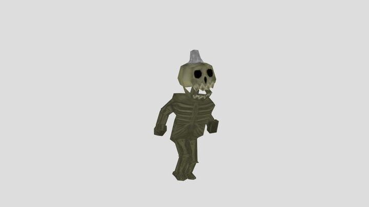 ArtStation - PS1 Style skeleton character