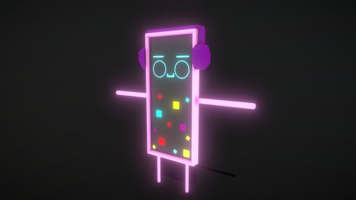ArtStation - Celular Neon Cute