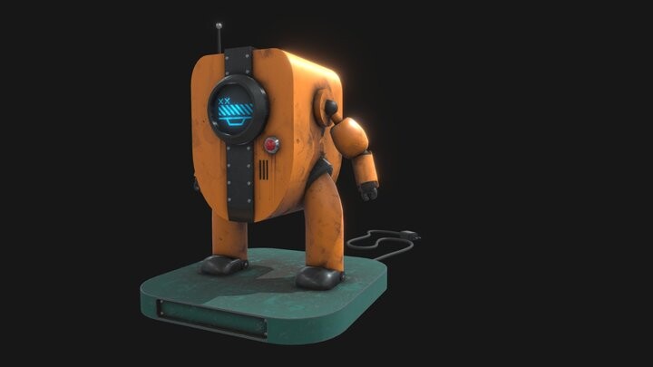 ArtStation - TOY FOR A ROBOT - metal | 3D