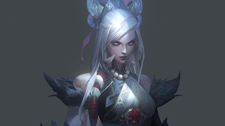 ArtStation - Snow Moon Caitlyn FanArt