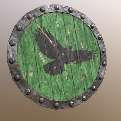 Round Wooden Shield