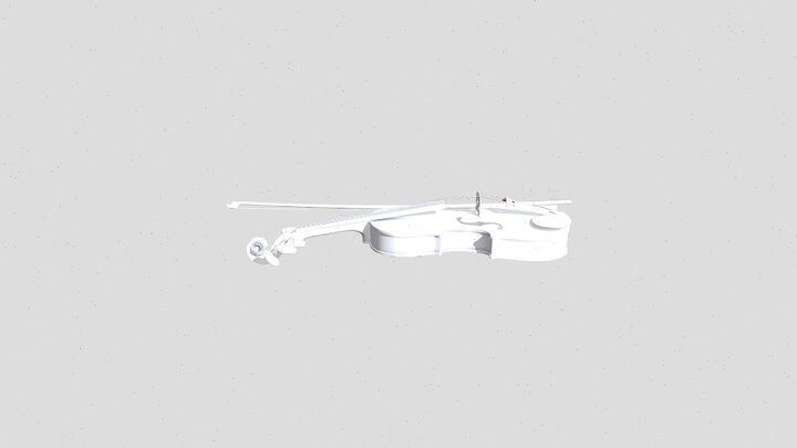 ArtStation - Скрипка со смычком