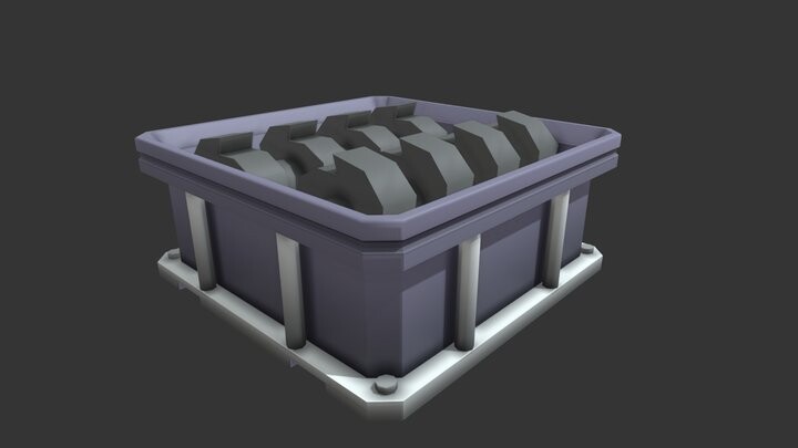 ArtStation - Low Poly Crusher Machine