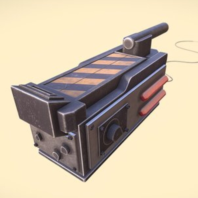 Ghostbusters Trap – Hard Surface Modeling Practice (Fan Art)