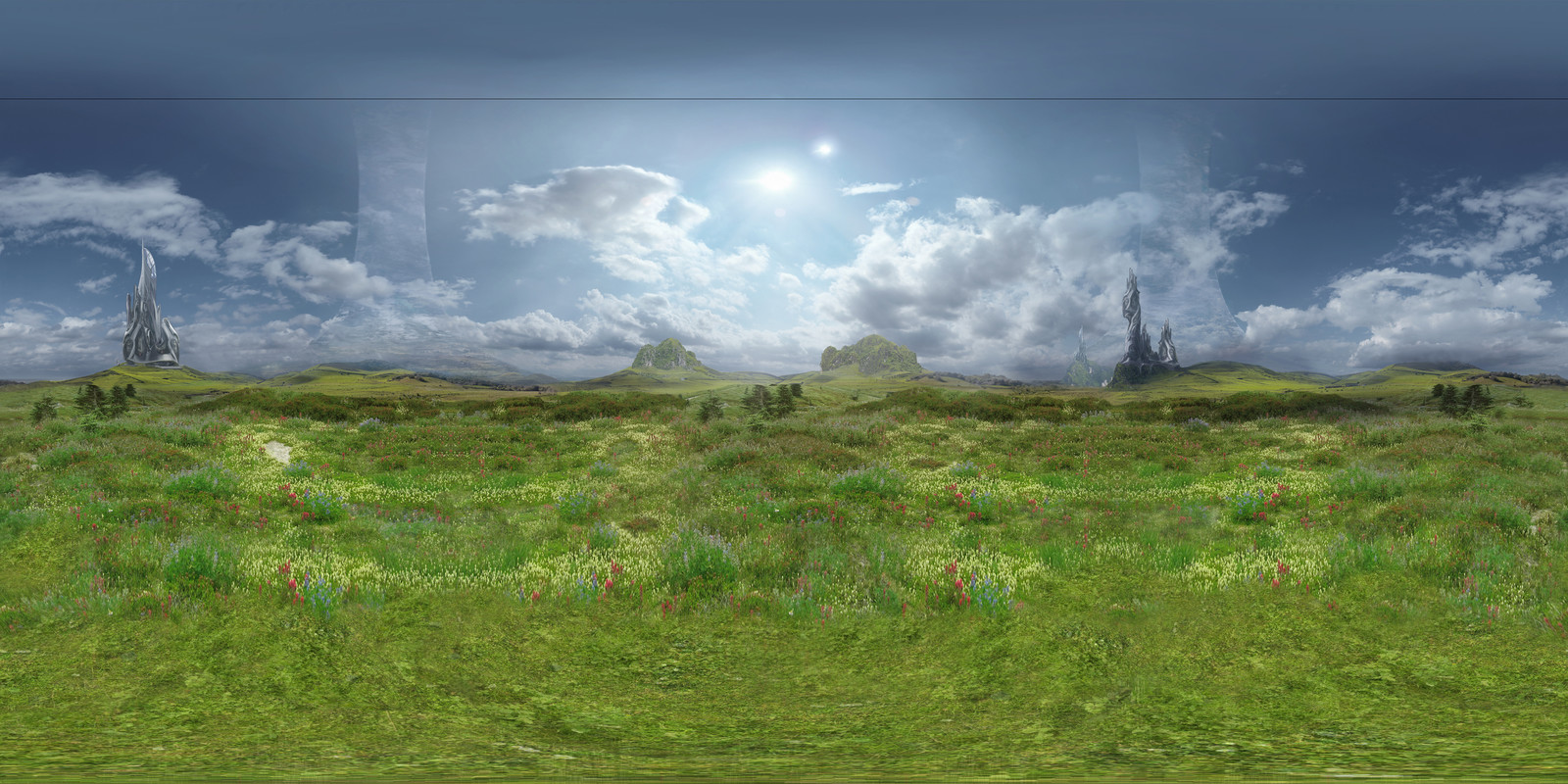 Ring World 360 Matte Painting