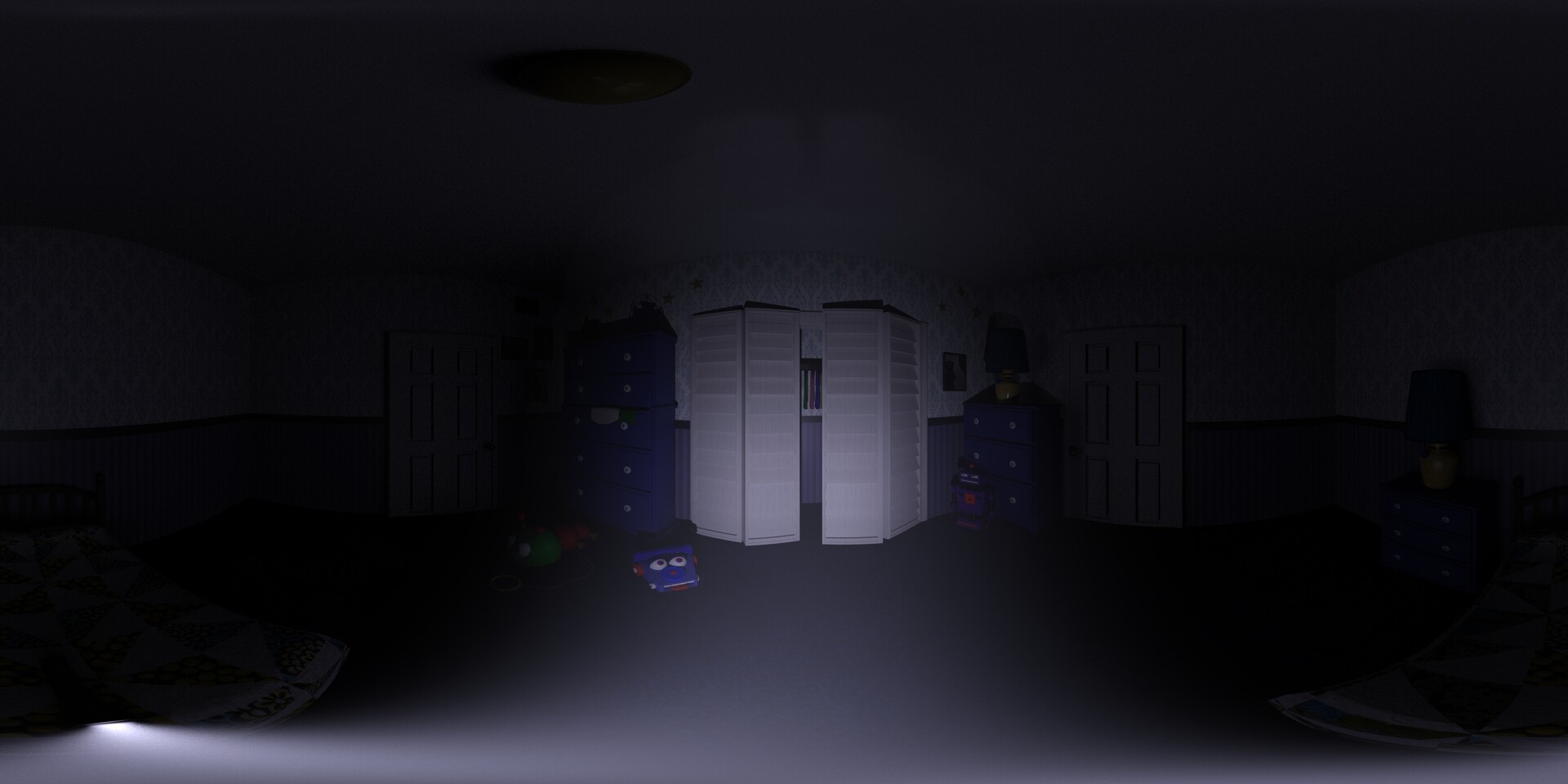 ArtStation - Fnaf 4 room 360 view