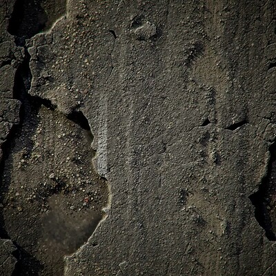 Damaged Asphalt Road - Substance Designer