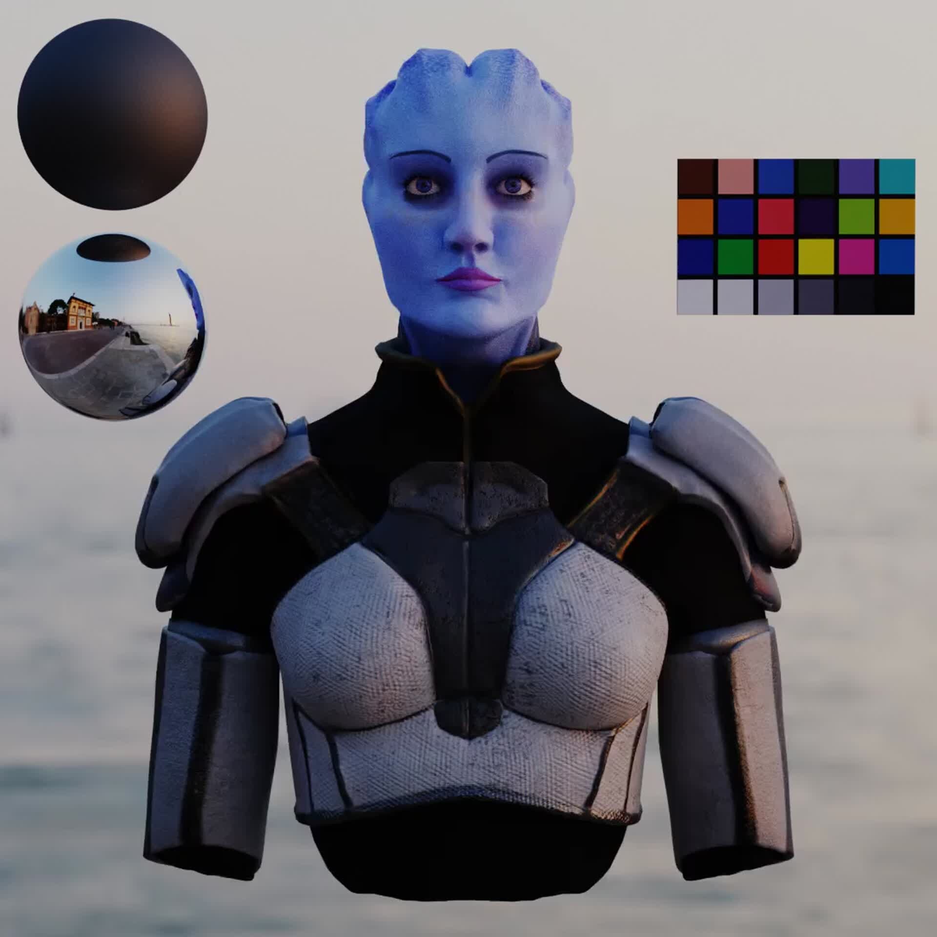 Artstation Liara Mass Effect 0502