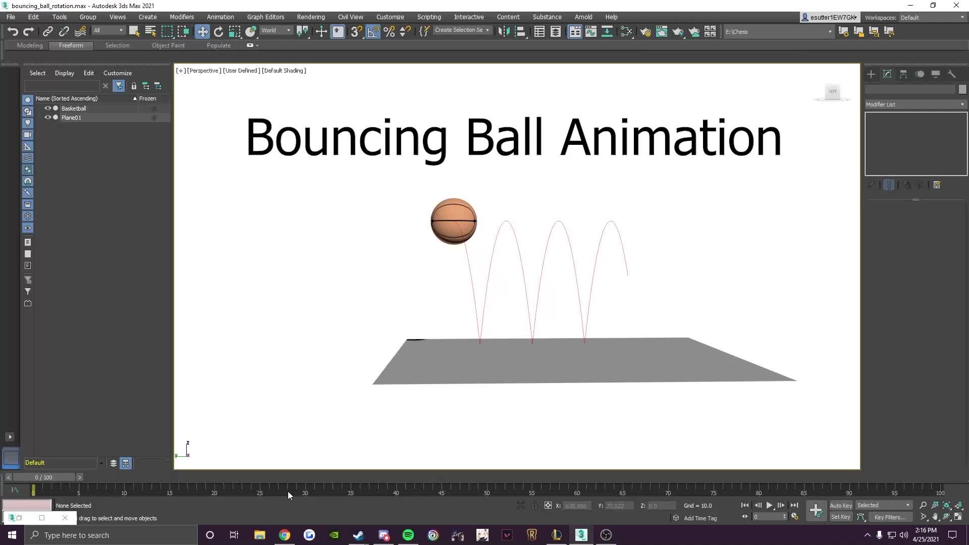 ArtStation - Bouncing Ball Animation