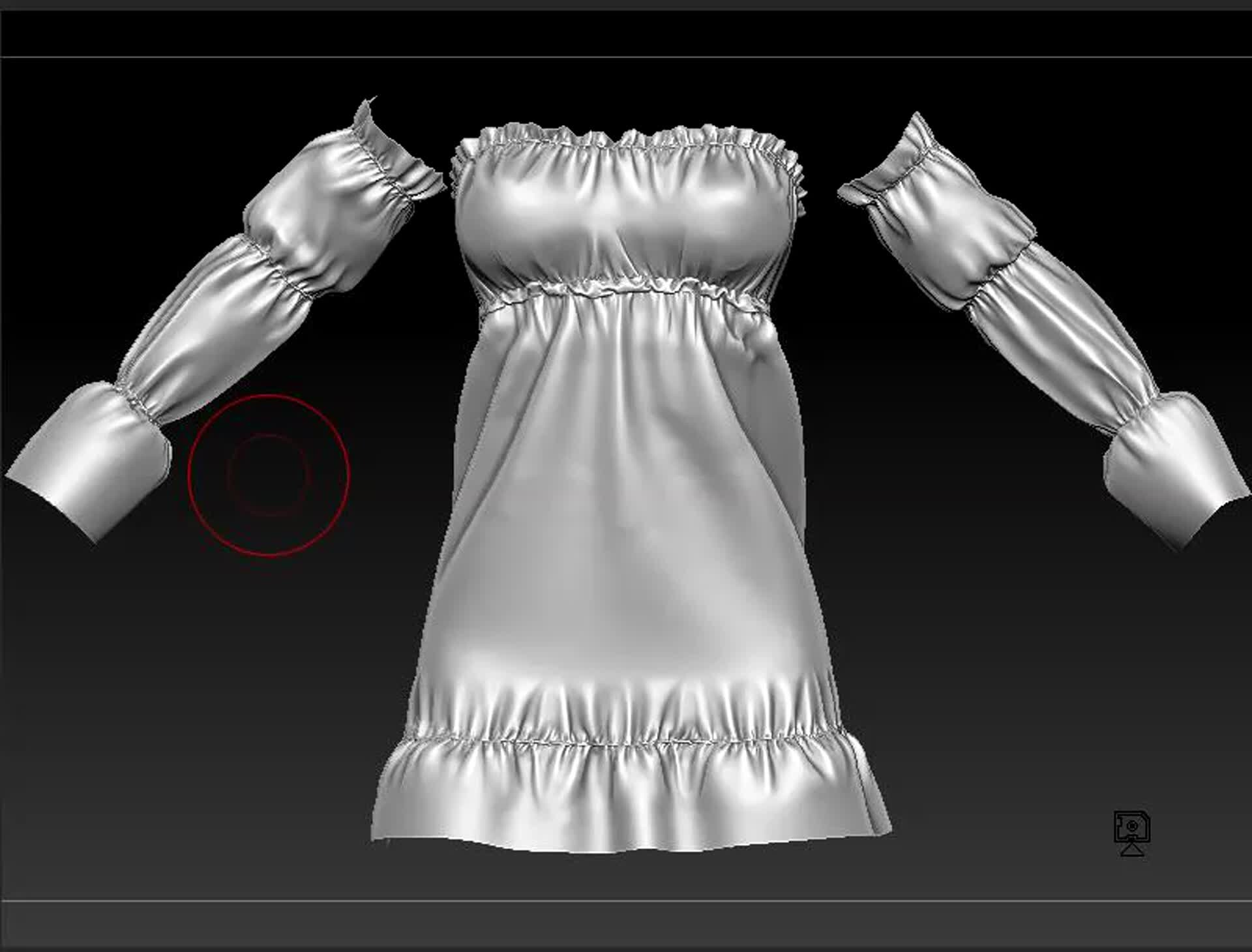 ArtStation - Clothing practice - Dress for virtual world Second Life