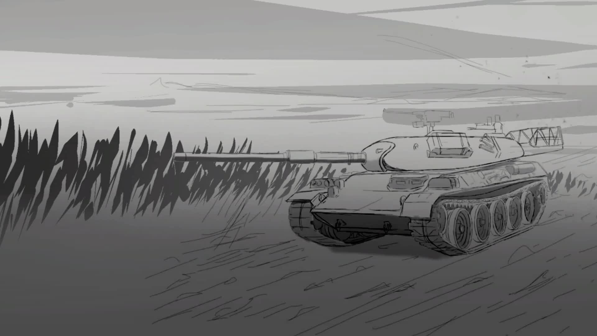 ArtStation - Clip animation tank stb1