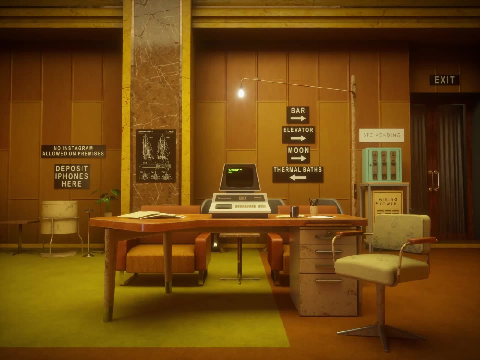 Space Age Office Design from 70s