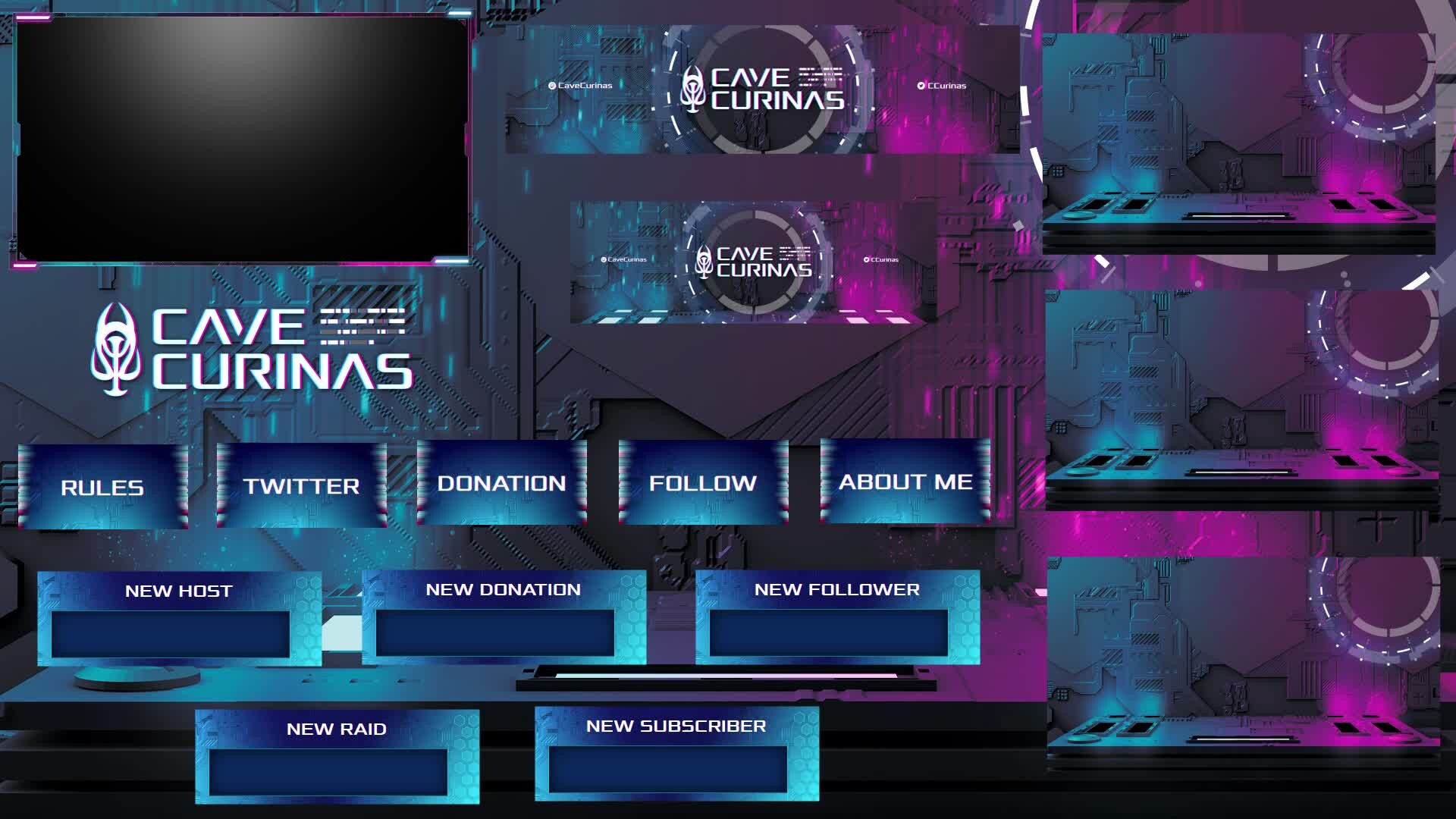 ArtStation - Complete Twitch Package (High Tech)