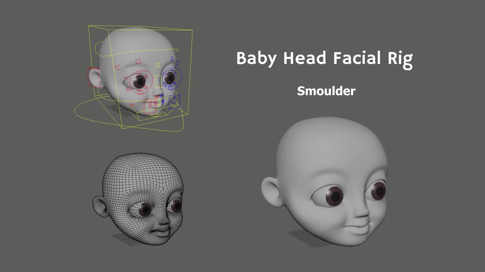 ArtStation - Baby Head Facial Rig