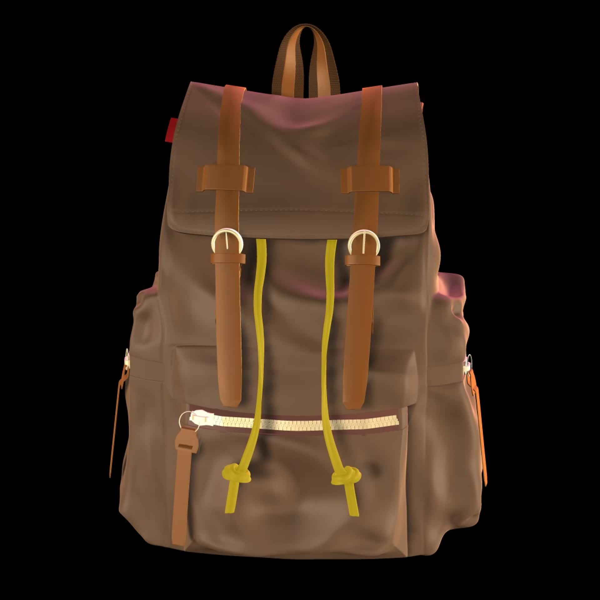 ArtStation - Backpack sculpt in Mudbox