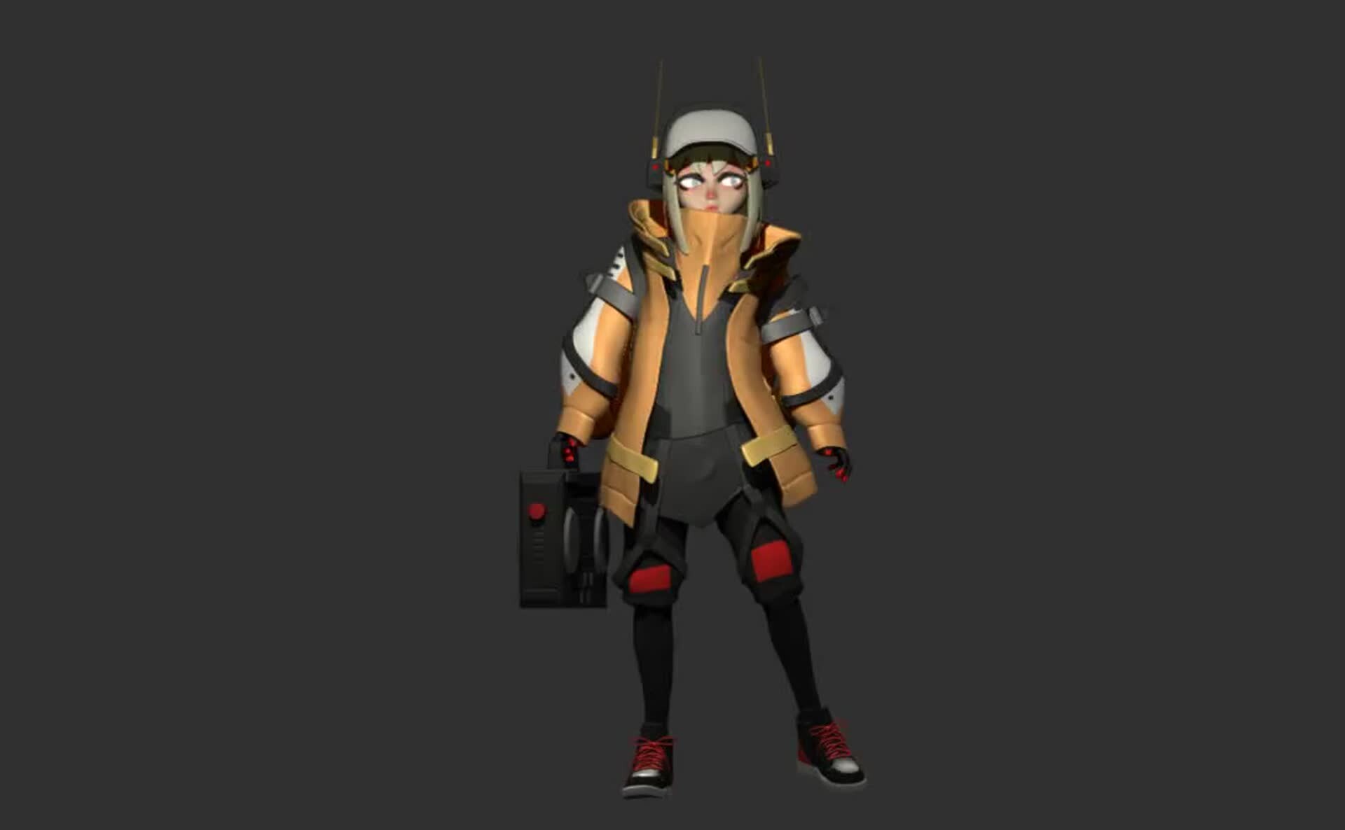 ArtStation Yellow Jacket Girl