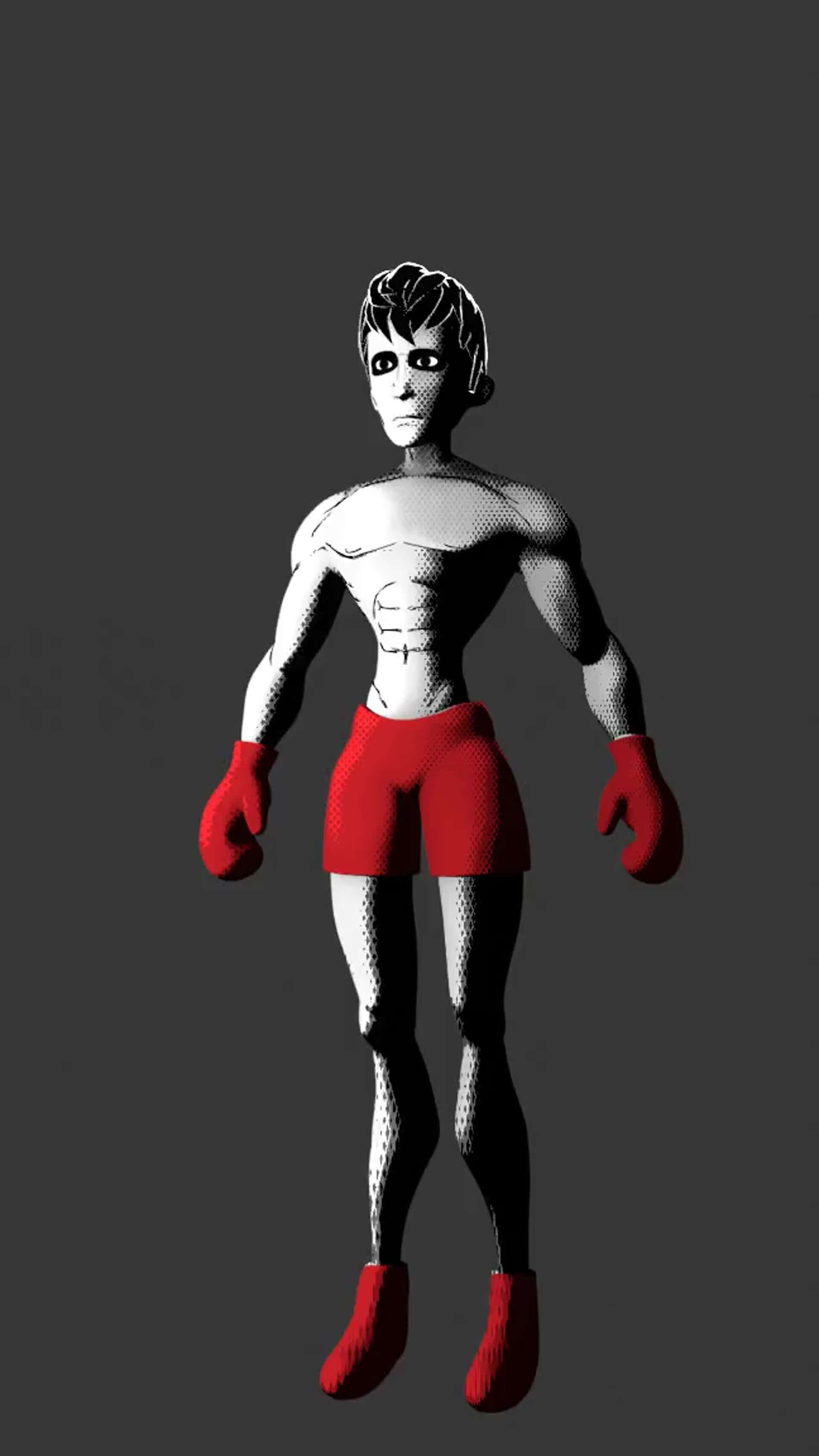 Artstation Comic Style Boxing Fighter