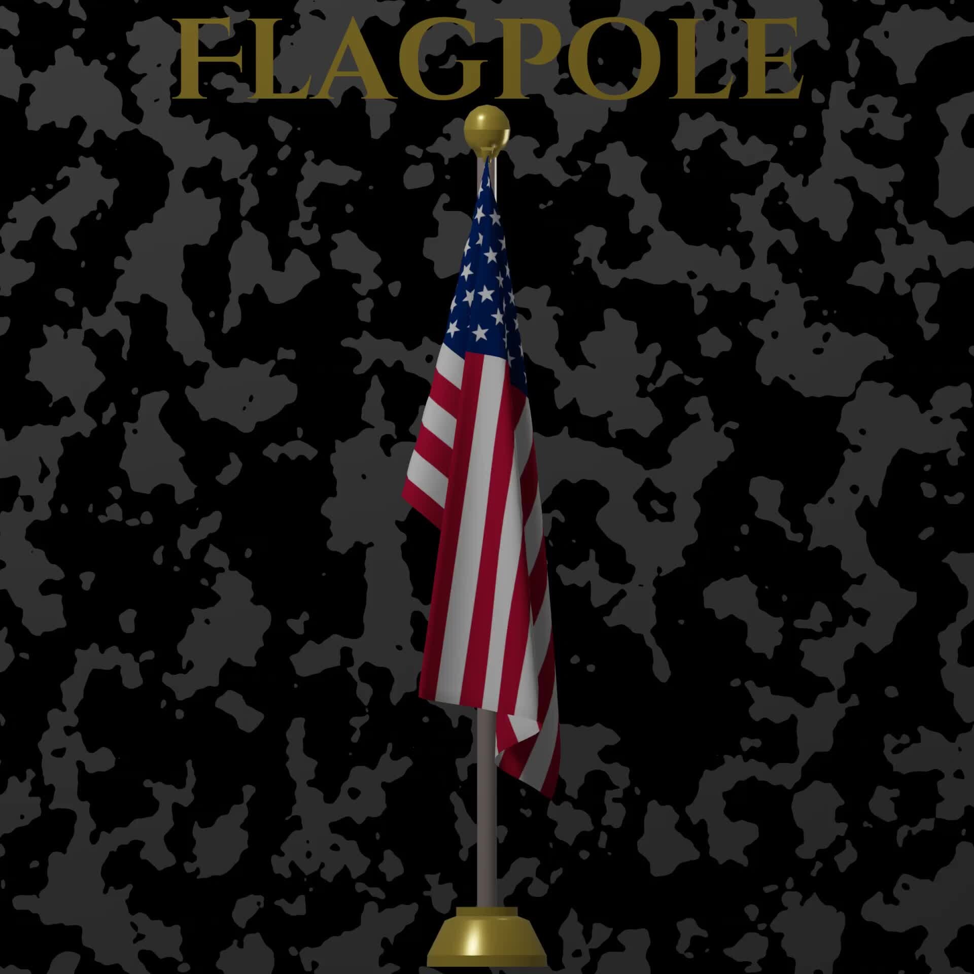 ArtStation Flagpole with Variable Flags