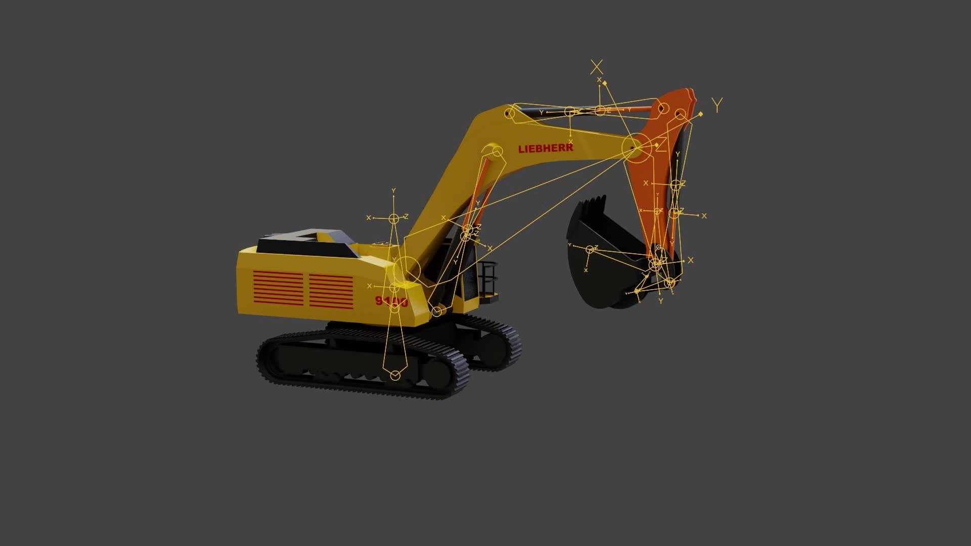 ArtStation Excavator animation