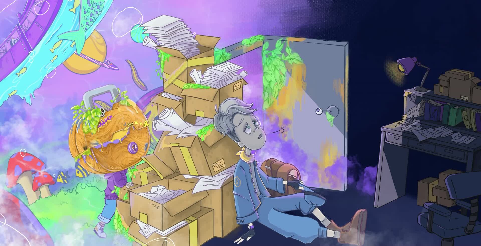 ArtStation - UNLOCK_Door_illustration