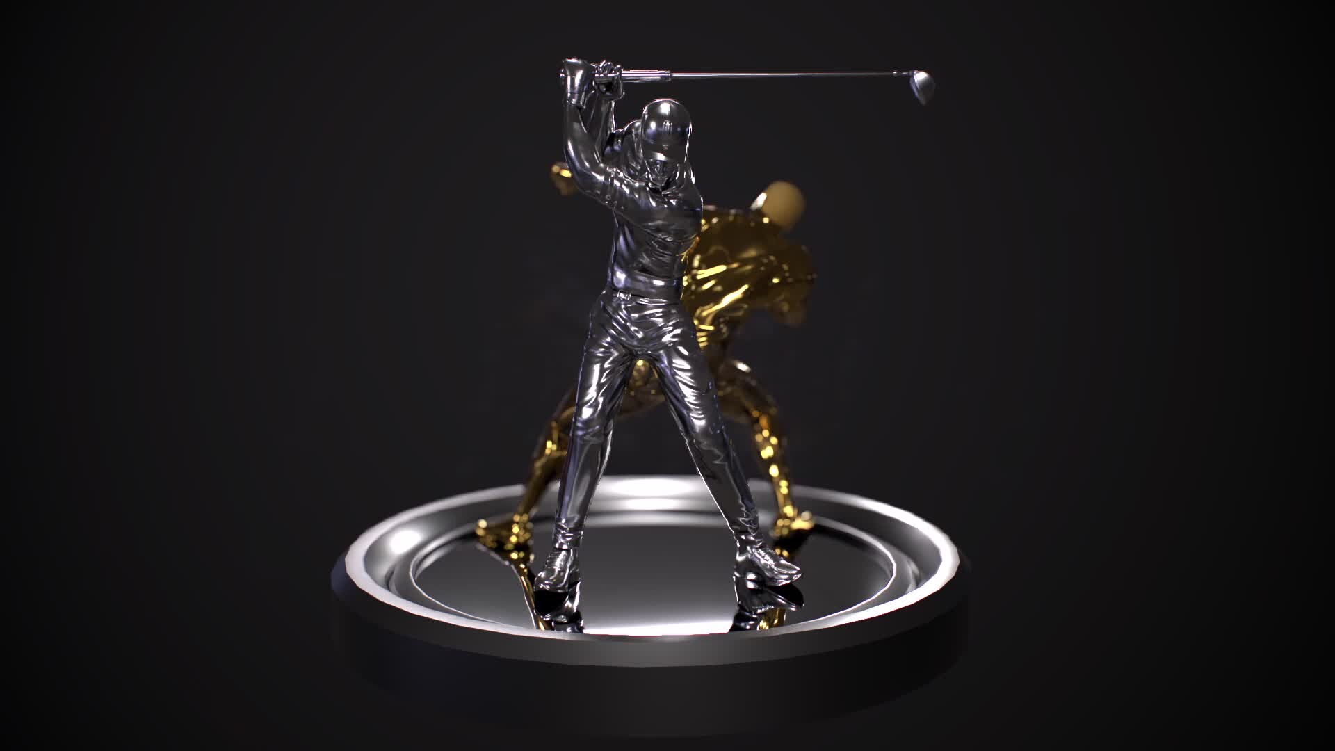 ArtStation 3D Statue of Tiger Woods and Usain Bolt Hope you like it