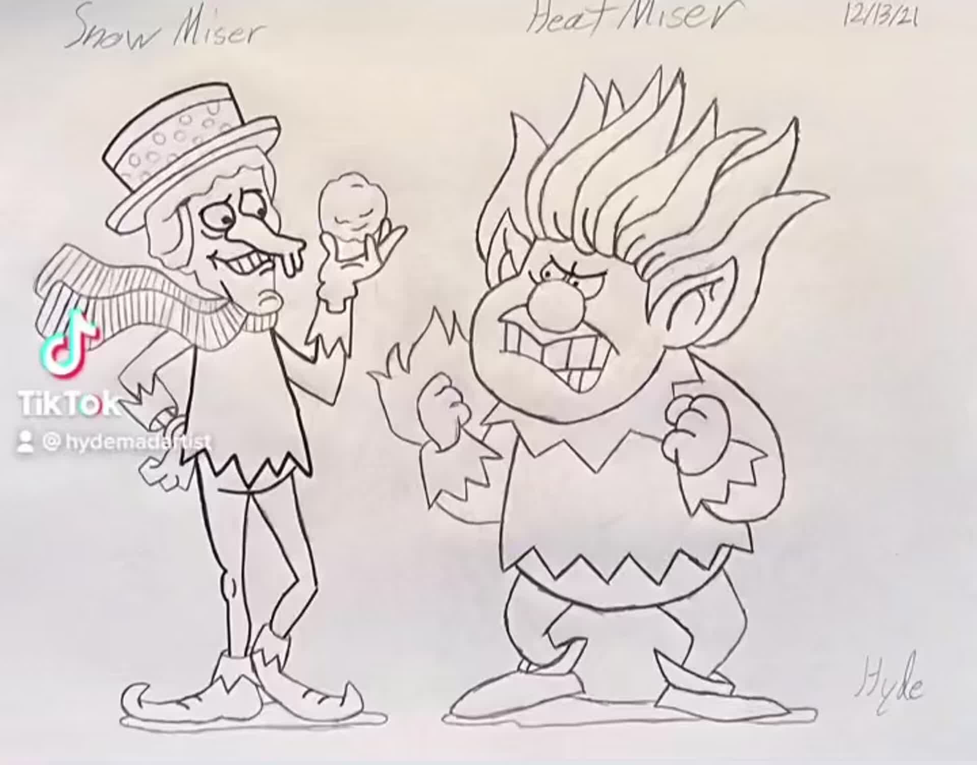 ArtStation Snow Miser and Heat Miser and after