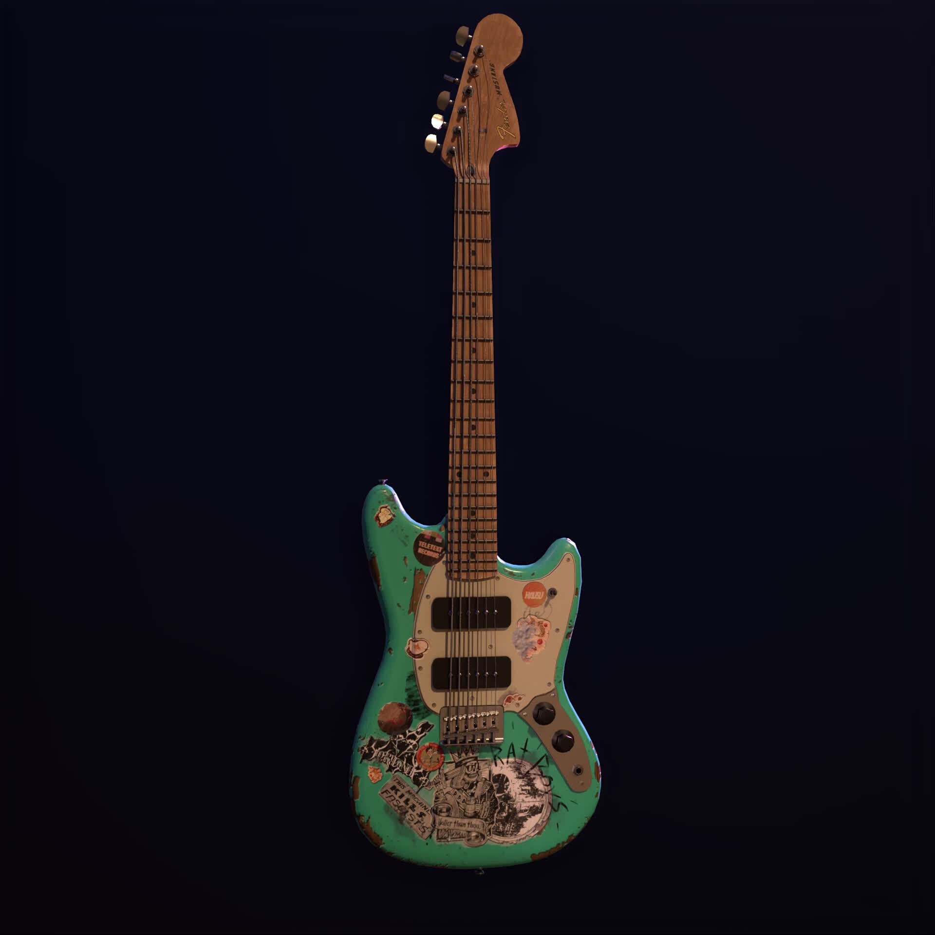 ArtStation - Fender Mustang Guitar