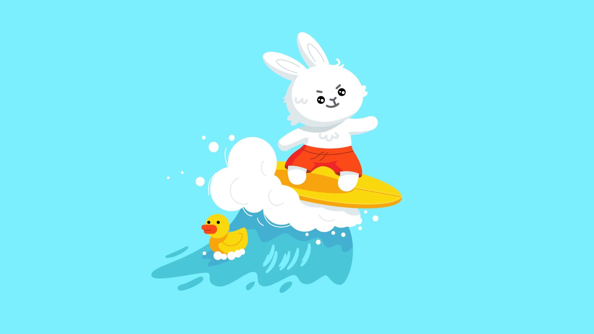 ArtStation - Rabbit surfer