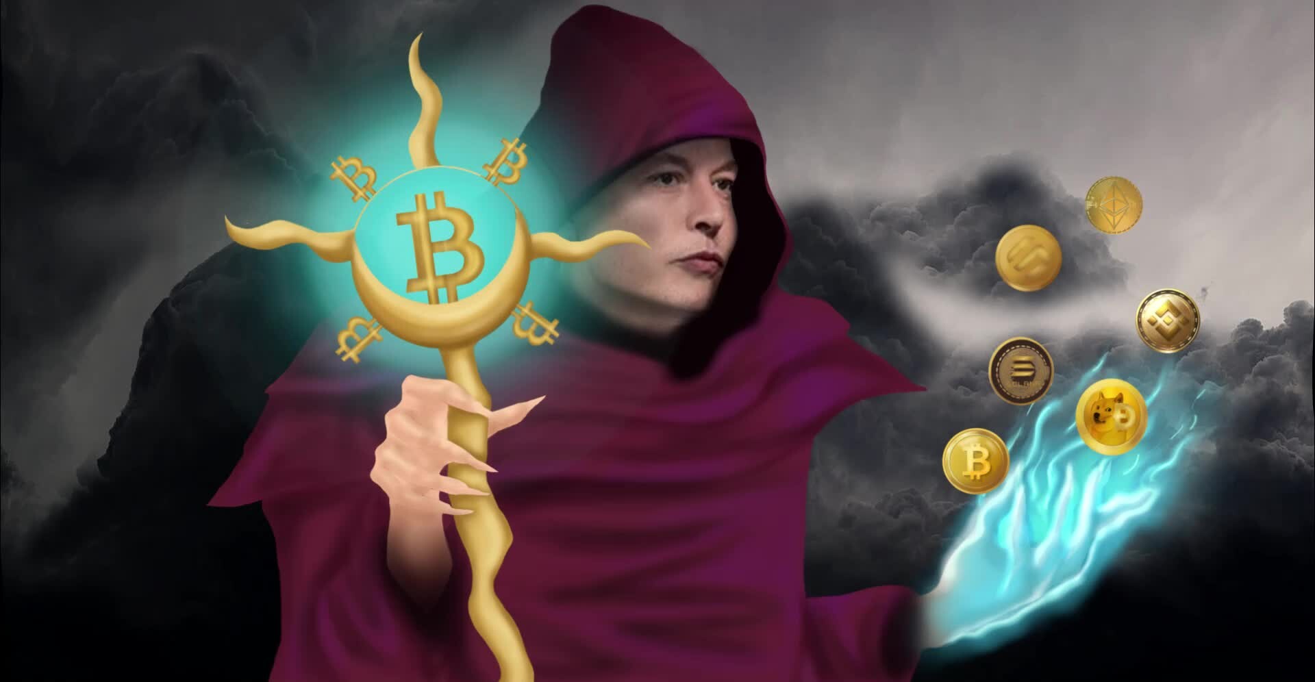 ArtStation - The Elon Musk as know as wizard of the coins.