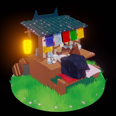 Cat Ramen Cart