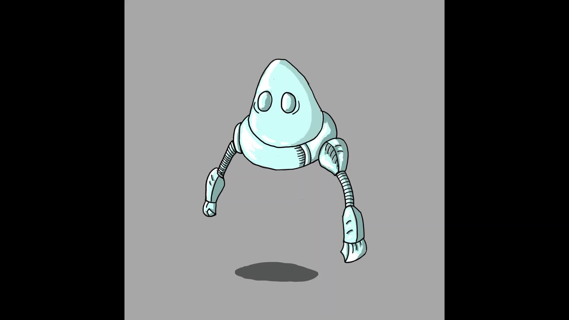 ArtStation Floating robot motion graphic