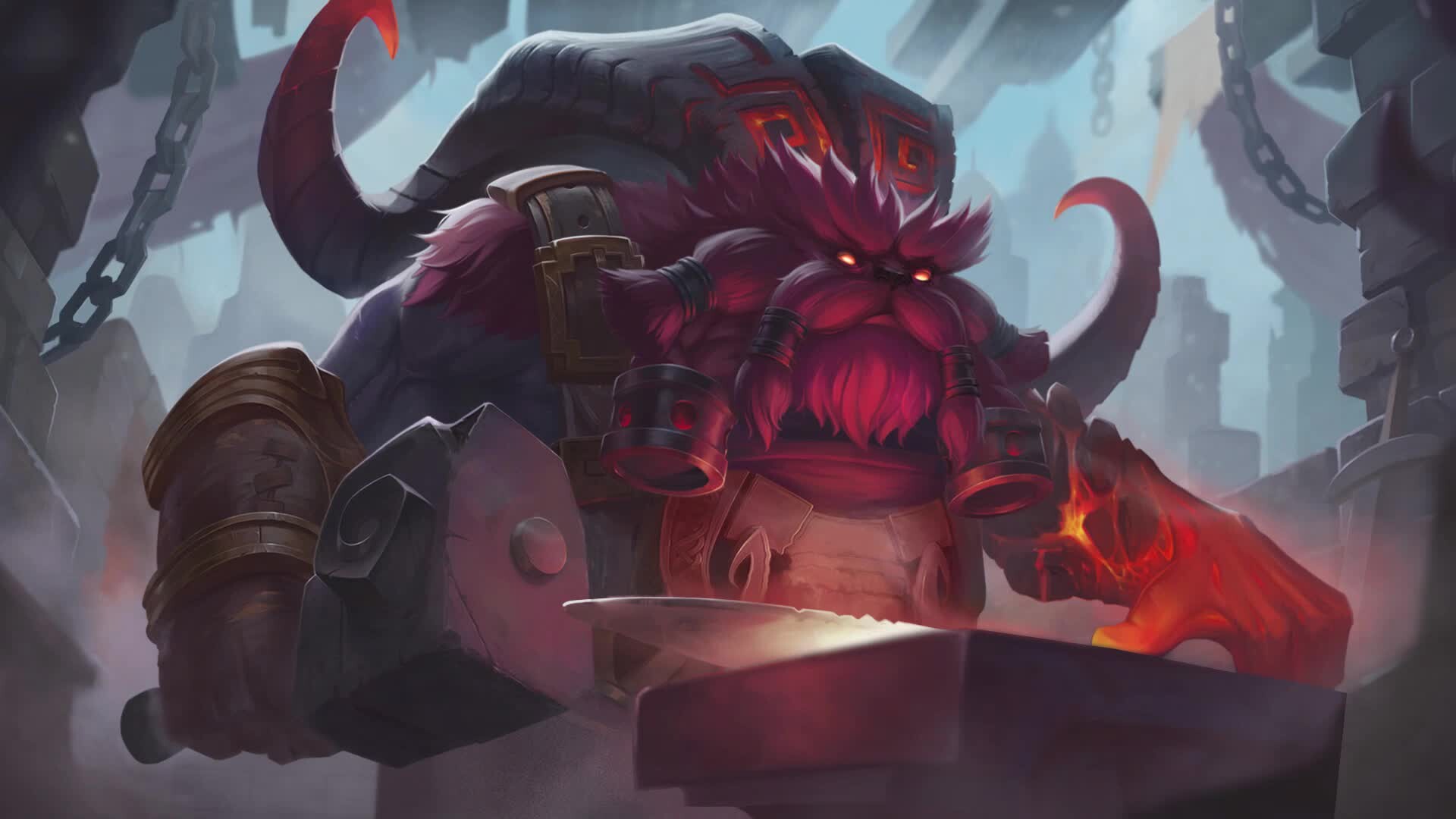 ArtStation - Ornn artwork animation - League of Legends